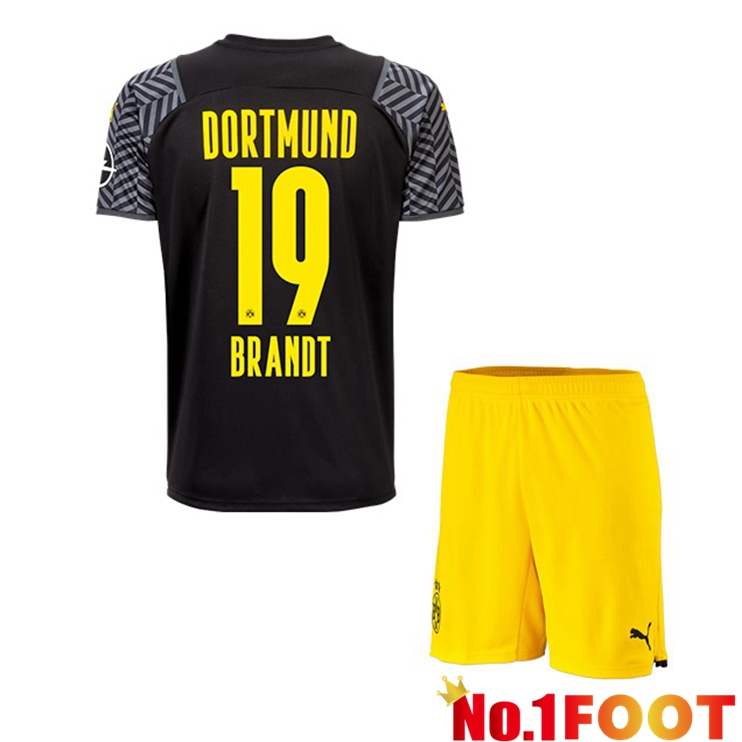 Dortmund (Brandt 19) Kids Away Jersey Black 2021/22