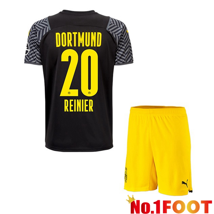 Dortmund (Reinier 20) Kids Away Jersey Black 2021/22