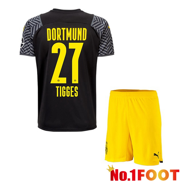 Dortmund (Tigges 27) Kids Away Jersey Black 2021/22