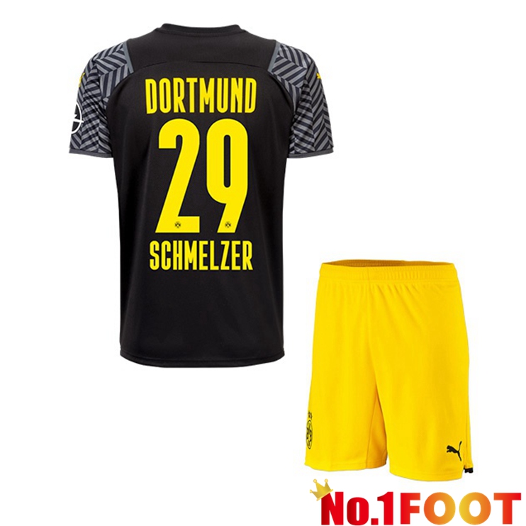 Dortmund (Schmelzer 29) Kids Away Jersey Black 2021/22