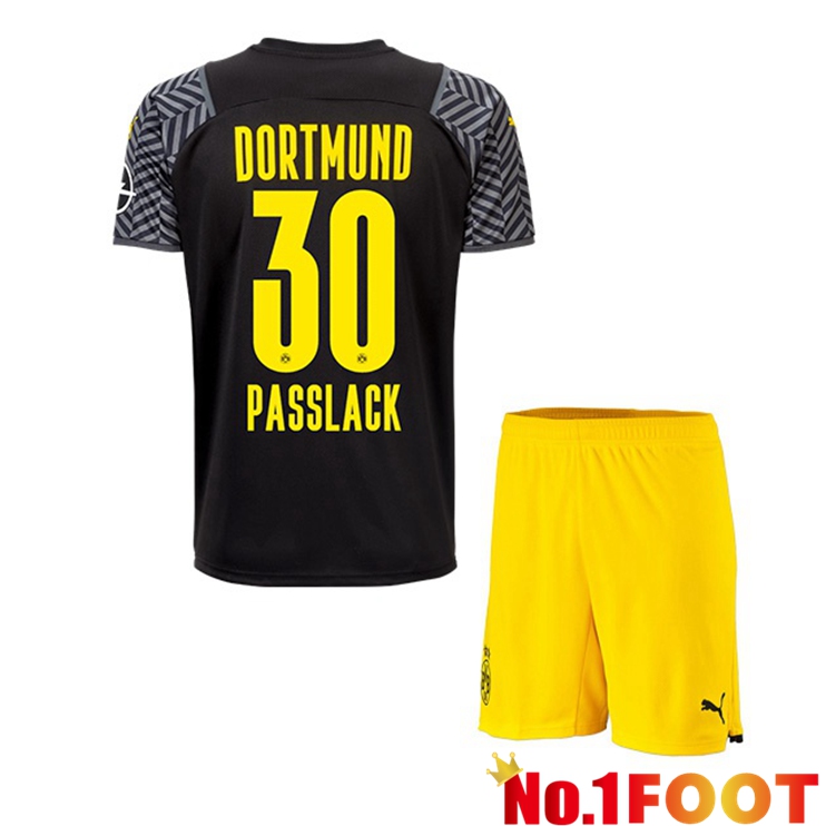 Dortmund (Passlack 30) Kids Away Jersey Black 2021/22