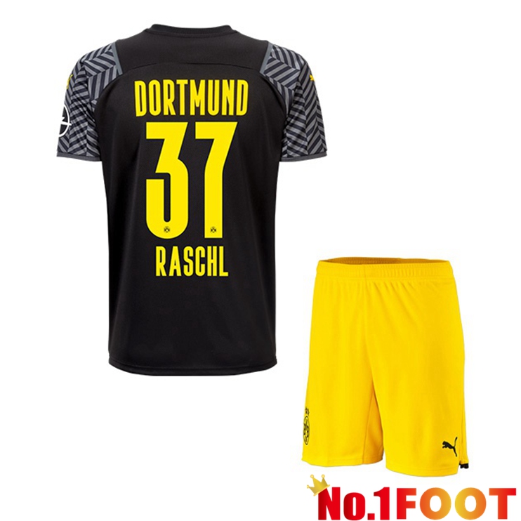 Dortmund (Raschl 37) Kids Away Jersey Black 2021/22