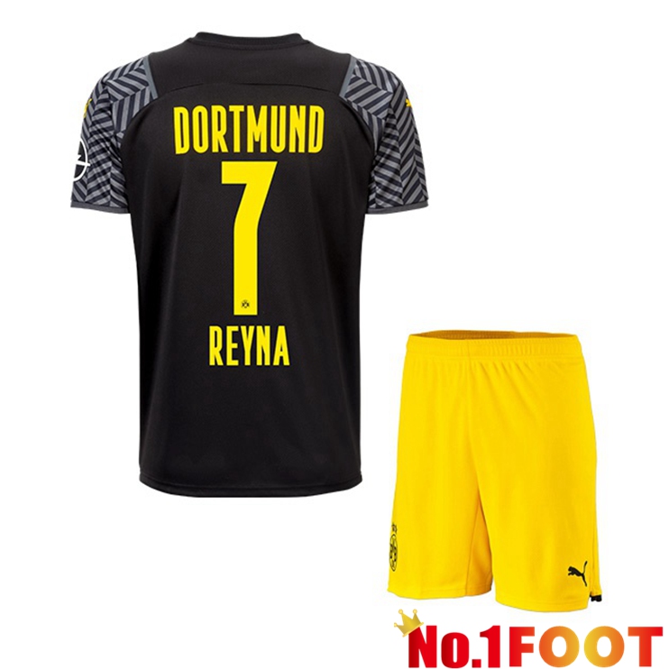 Dortmund (Reyna 7) Kids Away Jersey Black 2021/22