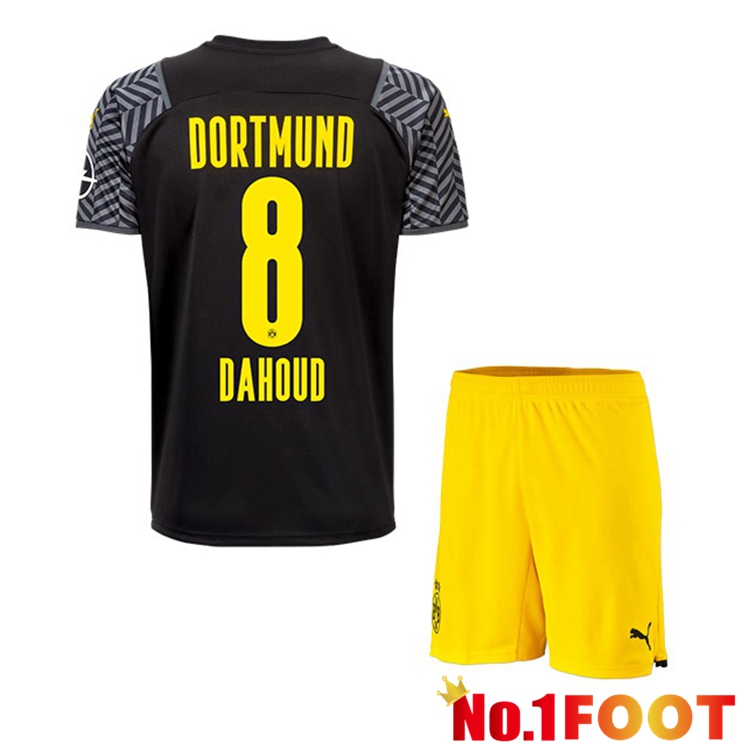 Dortmund (Dahoud 8) Kids Away Jersey Black 2021/22