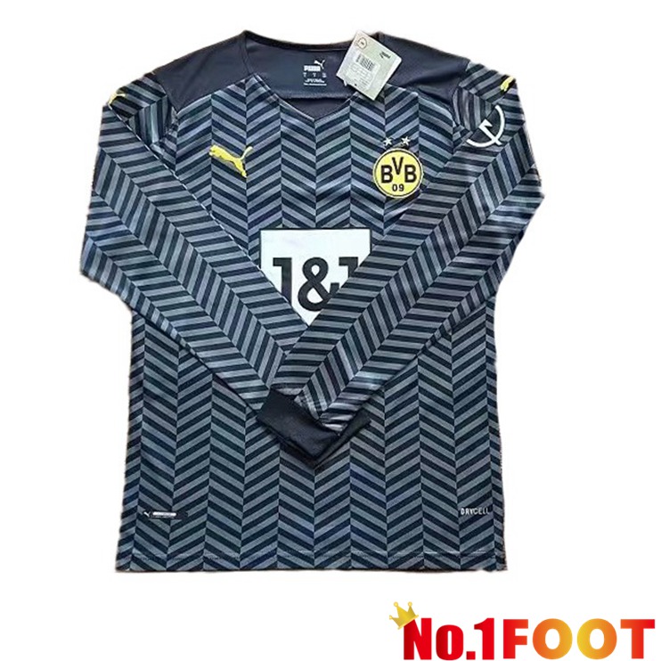 Dortmund Long sleeve Away Jersey Black 2021/22