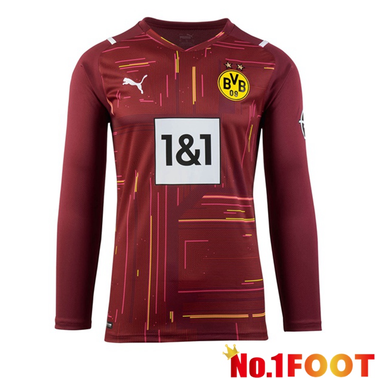 Dortmund Long sleeve Goalkeeper Jersey Red 2021/22