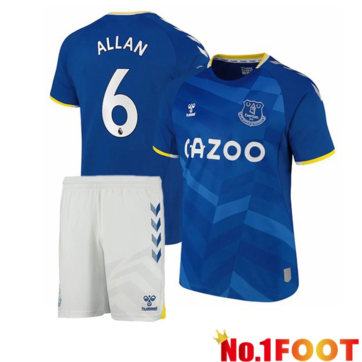 Everton (Allan 6) Kids Home Jersey Blue 2021/22