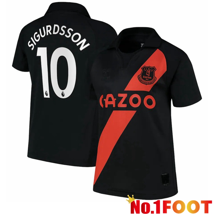 Everton (Sigurdsson 10) Away Jersey Black 2021/22