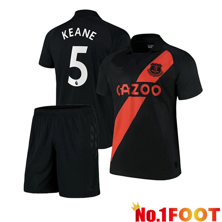 Everton (Keane 5) Kids Away Jersey Black 2021/22