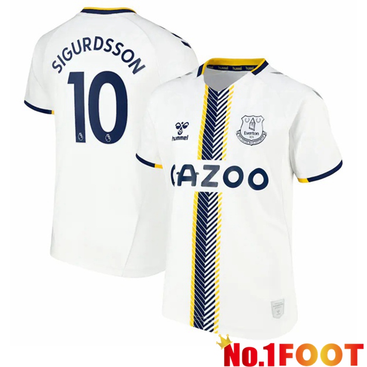 Everton (Sigurdsson 10) Third Jersey White 2021/22