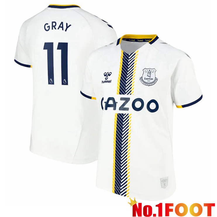 Everton (Gray 11) Third Jersey White 2021/22