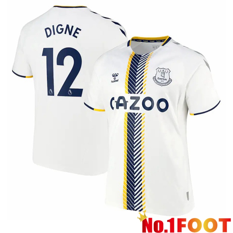 Everton (Digne 12) Third Jersey White 2021/22