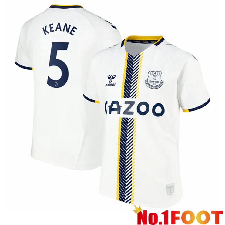 Everton (Keane 5) Third Jersey White 2021/22