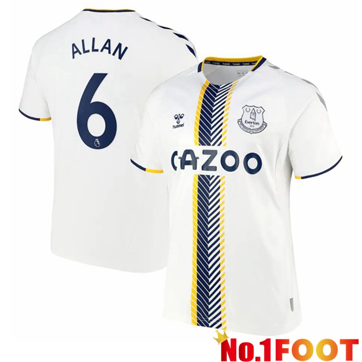 Everton (Allan 6) Third Jersey White 2021/22