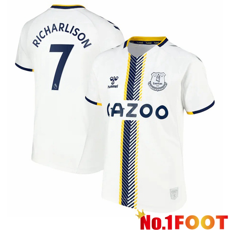 Everton (Richarlison 7) Third Jersey White 2021/22