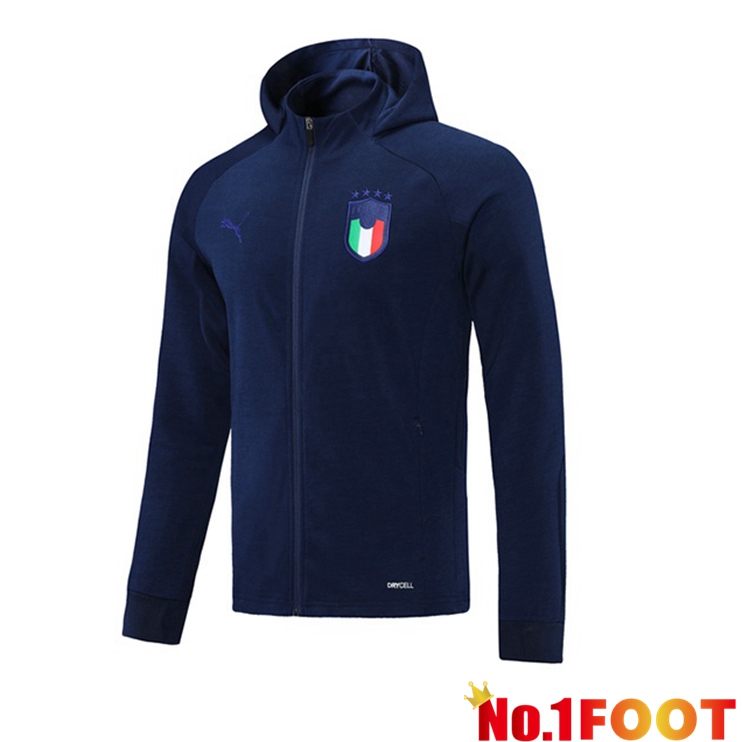 Italy Training Jacket Hoodie Blue 2021/2022