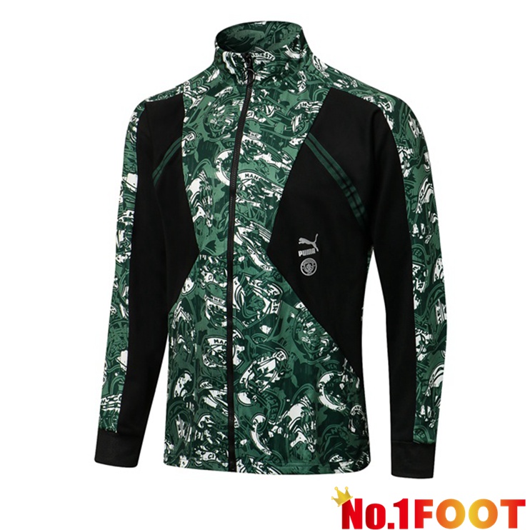 Manchester City Training Jacket Green Black 2021/2022