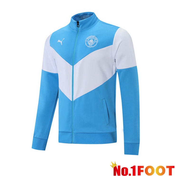 Manchester City Training Jacket Blue White 2021/2022