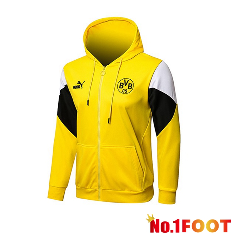 Dortmund Training Jacket Hoodie Yellow 2021/2022