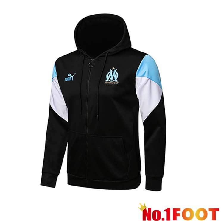 Marseille OM Training Jacket Hoodie Black 2021/2022