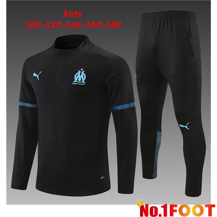 Marseille OM Kids Training Tracksuit Black 2021/2022