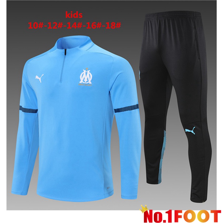 Marseille OM Kids Training Tracksuit Blue 2021/2022