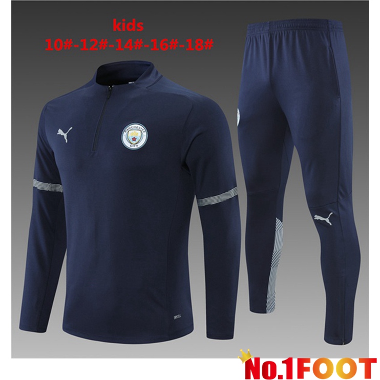 Manchester City Kids Training Tracksuit Blue 2021/2022