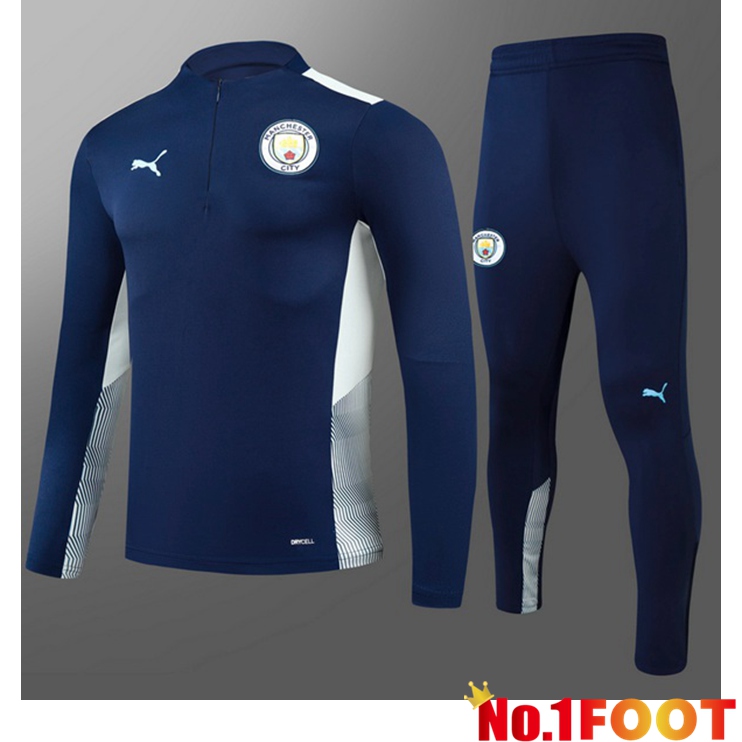 Manchester City Kids Training Tracksuit Blue 2021/2022