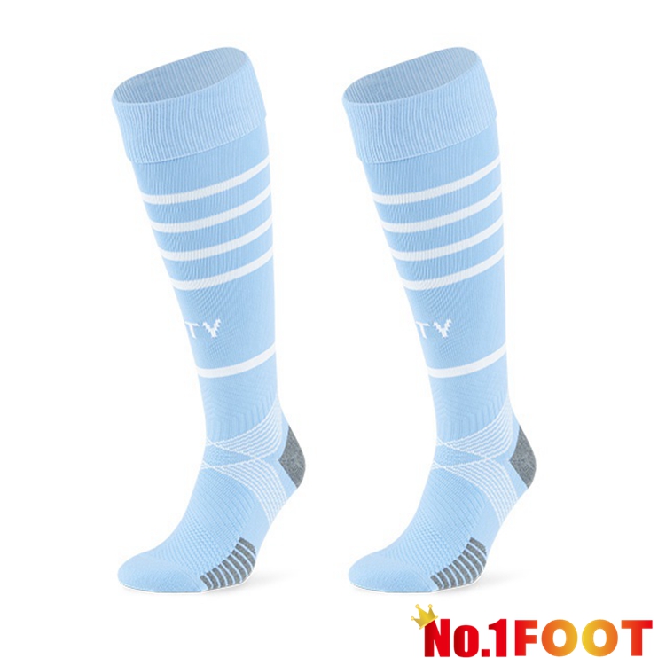 Manchester City Home Football Socks 2021/2022