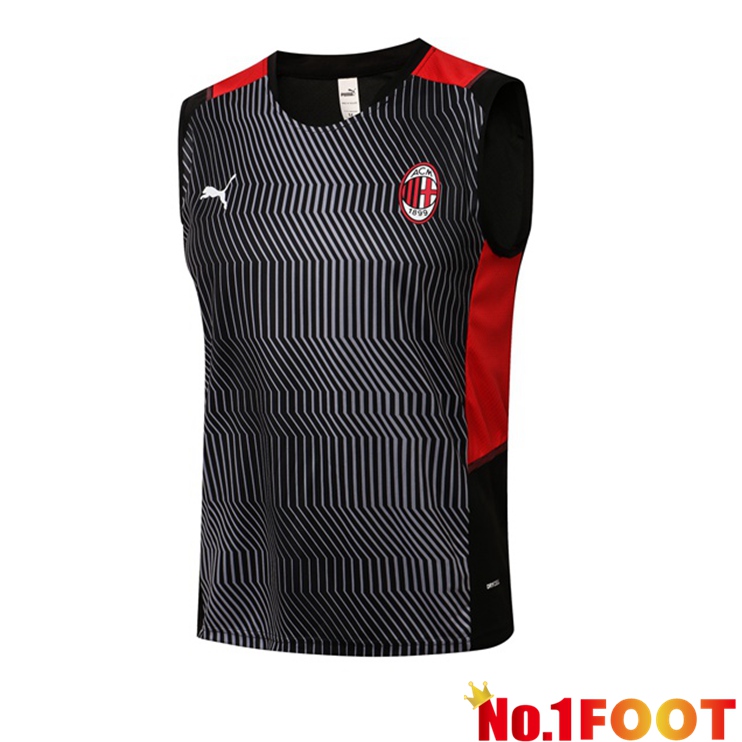 AC Milan Football Vest Black 2021/2022