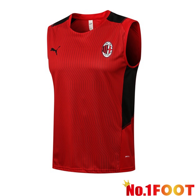 AC Milan Football Vest Red 2021/2022