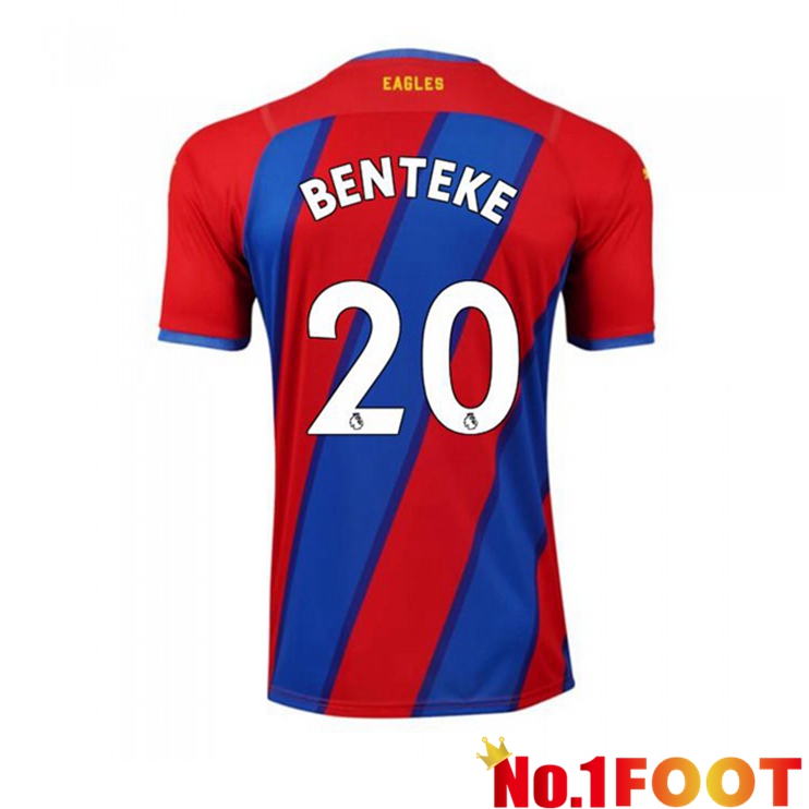 Crystal Palace (BENTEKE 20) Home Jersey Red/Blue 2021/22