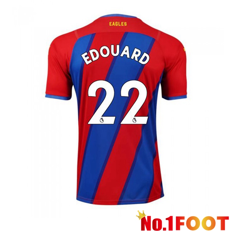 Crystal Palace (EDOUARD 22) Home Jersey Red/Blue 2021/22