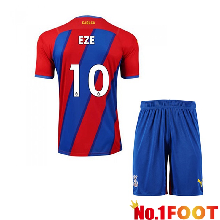 Crystal Palace (EZE 10) Kids Home Jersey Red/Blue 2021/22