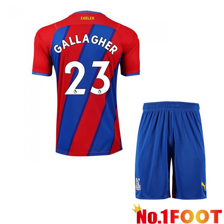 Crystal Palace (GALLAGHER 23) Kids Home Jersey Red/Blue 2021/22