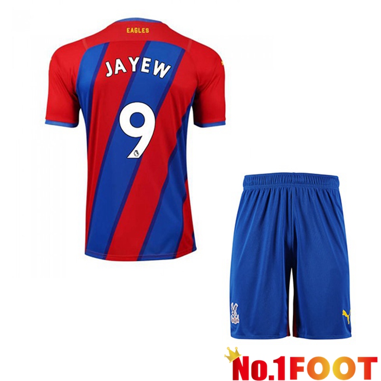 Crystal Palace (J.AYEW 9) Kids Home Jersey Red/Blue 2021/22