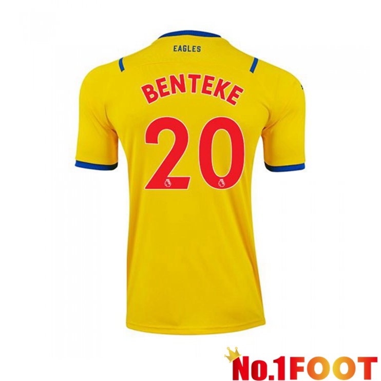 Crystal Palace (BENTEKE 20) Away Jersey Yellow 2021/22