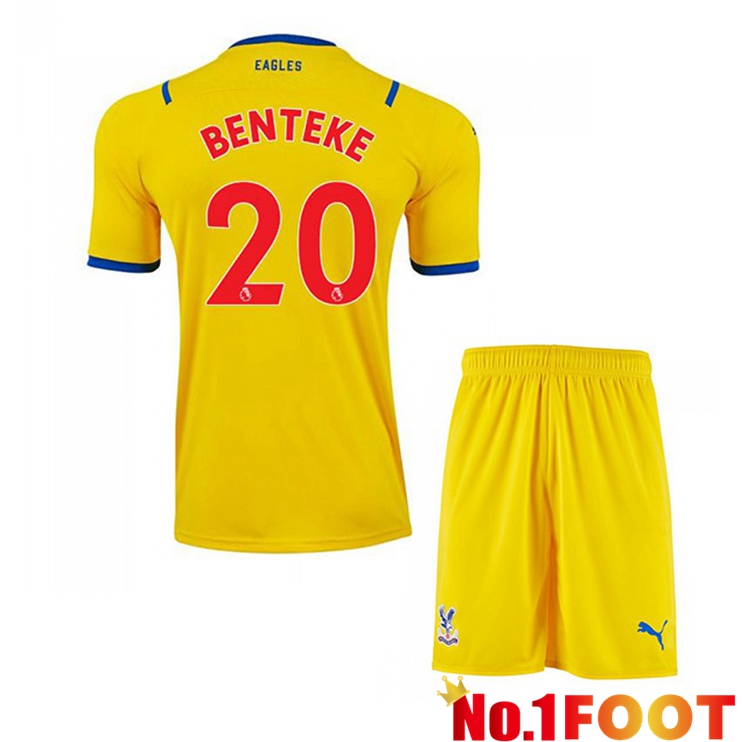 Crystal Palace (BENTEKE 20) Kids Away Jersey Yellow 2021/22