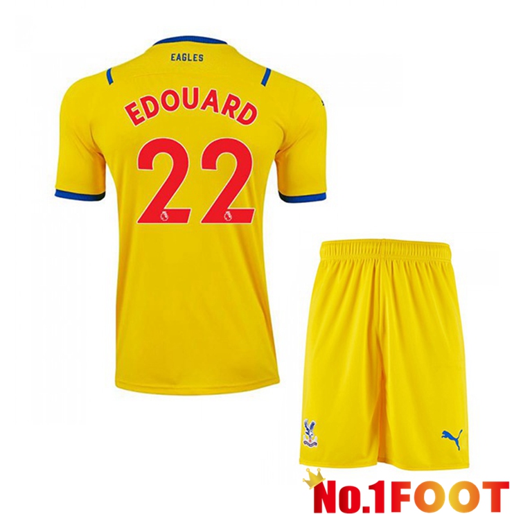 Crystal Palace (EDOUARD 22) Kids Away Jersey Yellow 2021/22