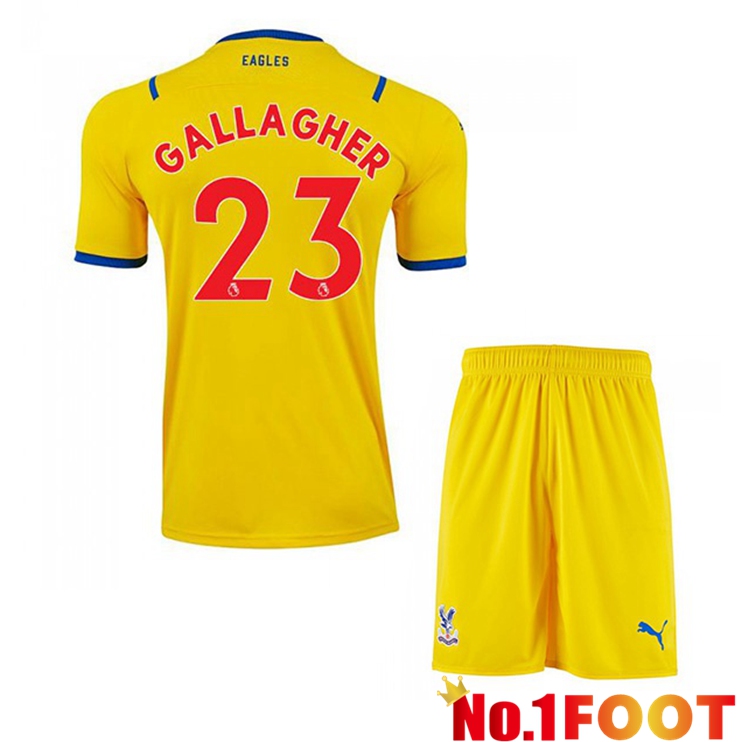 Crystal Palace (GALLAGHER 23) Kids Away Jersey Yellow 2021/22