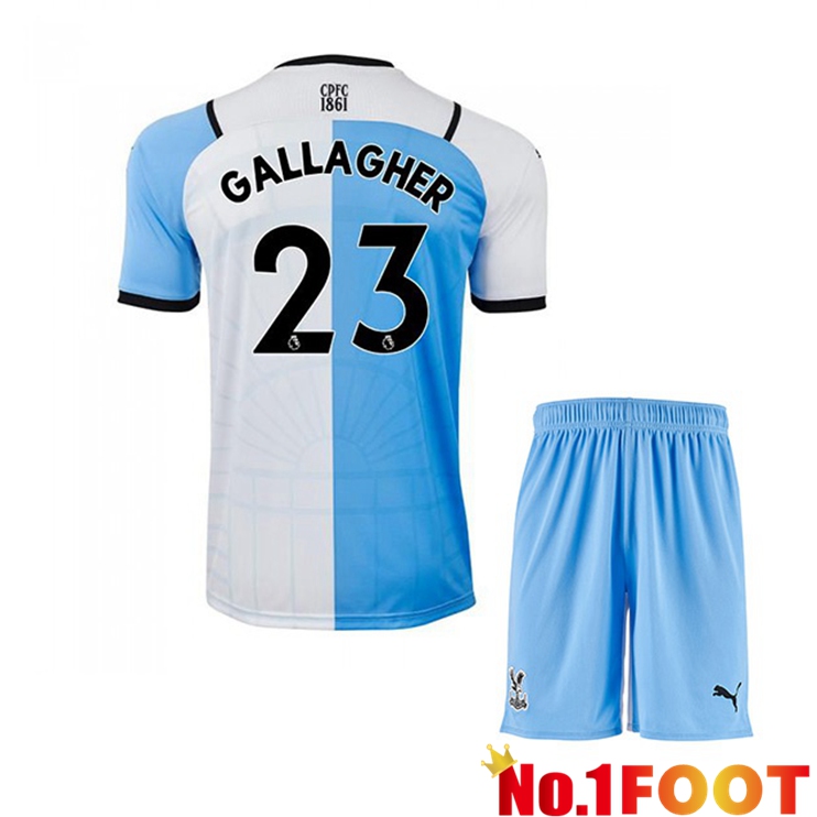 Crystal Palace (GALLAGHER 23) Kids Third Jersey White/Blue 2021/22