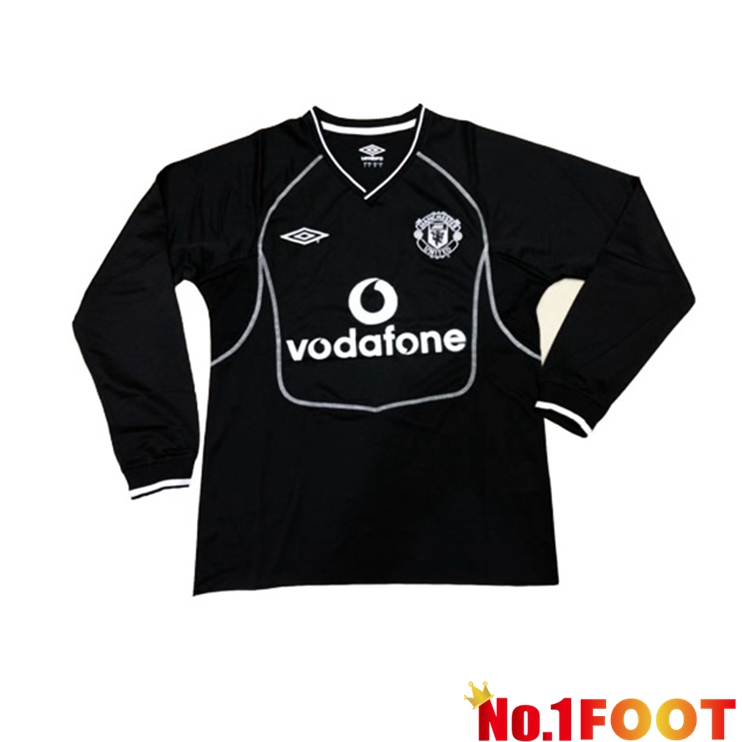 Manchester United Goalkeeper Jersey Black Long sleeve 2000 2001