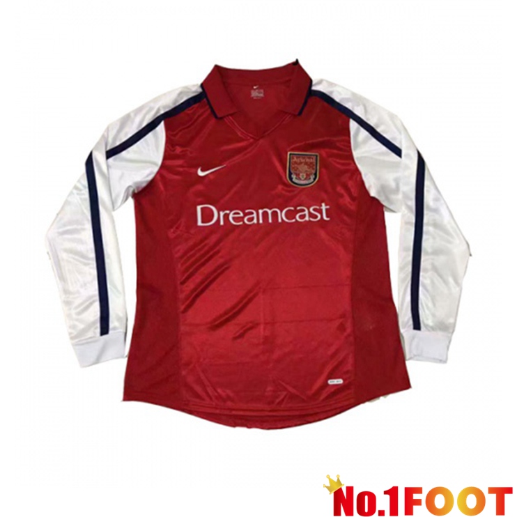 Arsenal Retro Home Jersey Long sleeve 2000-2001