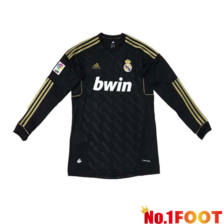 Real Madrid Long sleeve Retro Away Jersey 2011 2012