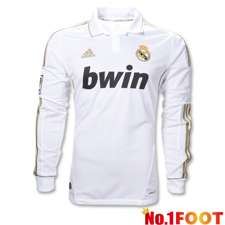 Real Madrid Long sleeve Retro Home Jersey 2011-2012