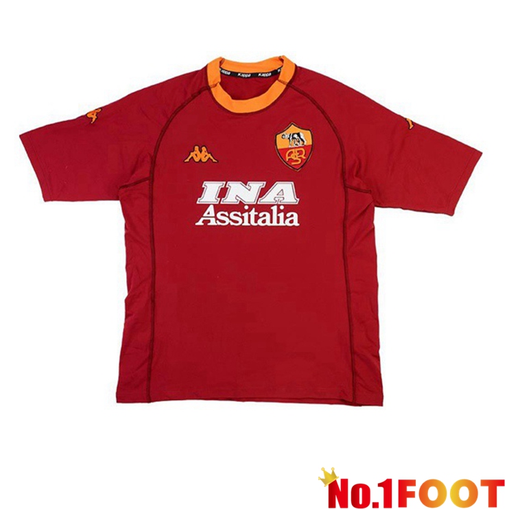 AS Roma Retro Home Jersey 2000-2001