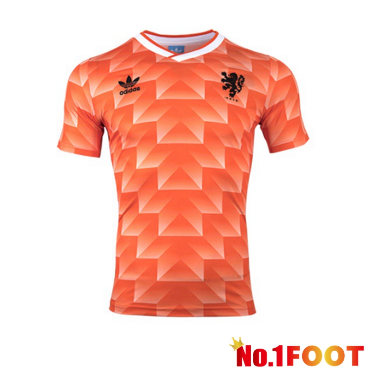 Netherlands Retro Home Jersey 1988