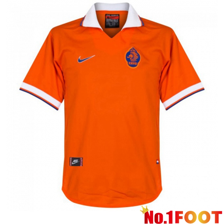 Netherlands Retro Home Jersey Orange 1997-1998