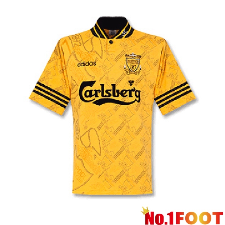 FC Liverpool Third Retro Away Jersey Yellow 1995-1996