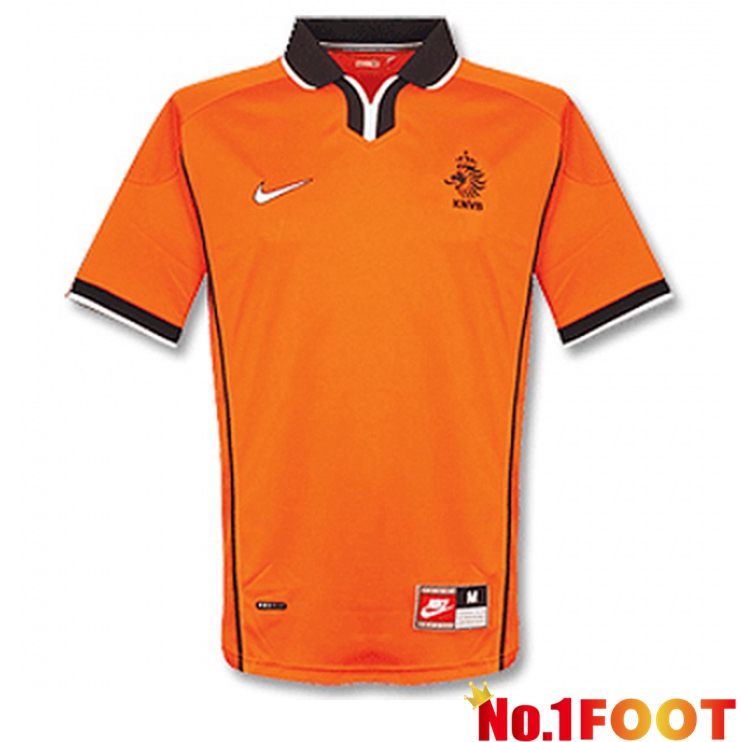 Netherlands Retro Home Jersey Orange 1998